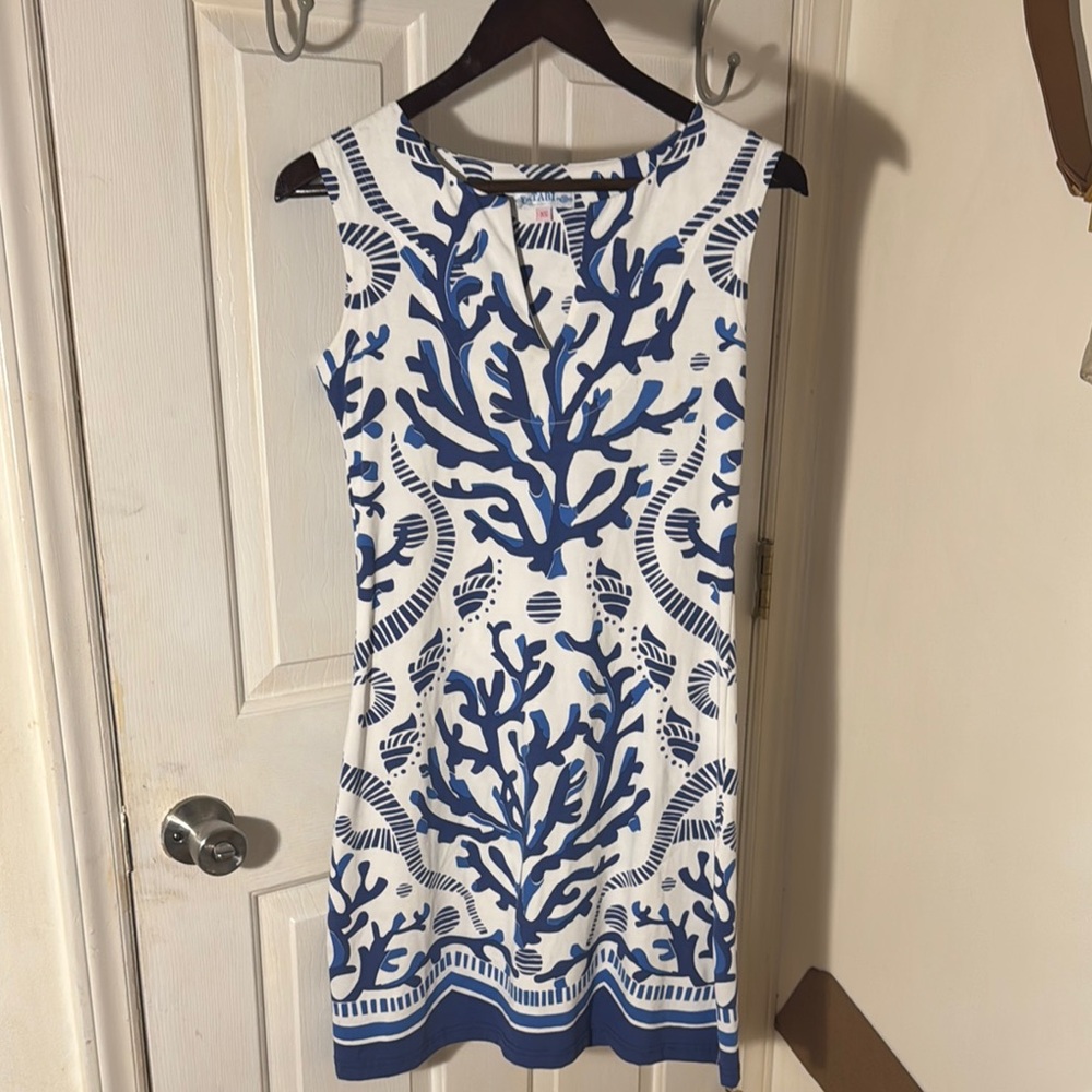 Blue and White Tabi Sleeveless Dress size XS